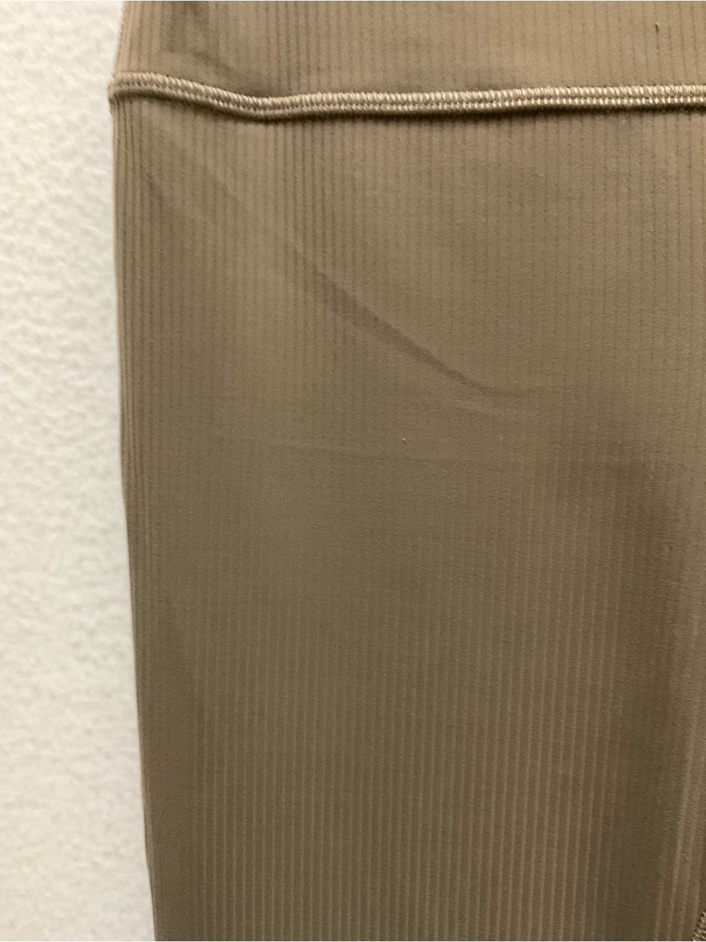 Lululemon Align Olive Ribbed Flare Leggings - Picture 3 of 4